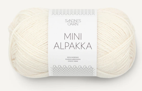 Sandnes Mini Alpakka, 50 gr - Naturvit