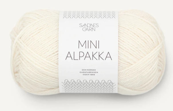 Sandnes Mini Alpakka, 50 gr - 1012 - Naturvit