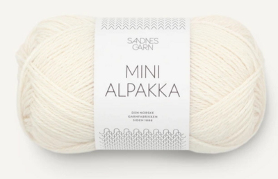 Sandnes Mini Alpakka, 50 gr - 1012 - Naturvit