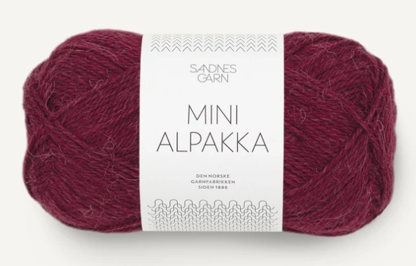 Sandnes Mini Alpakka, 50 gr - 4554 - Vinröd