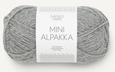Sandnes Mini Alpakka, 50 gr - 1042 - Gråmelerad