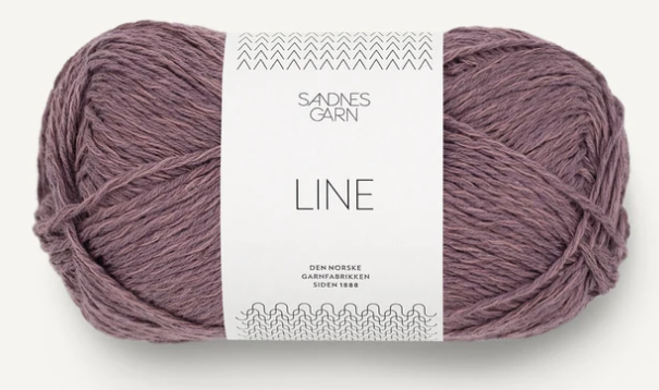 Sandnes Line, 50 gr - 4361 - Ljus aubergine