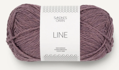Sandnes Line, 50 gr - 4361 - Ljus aubergine