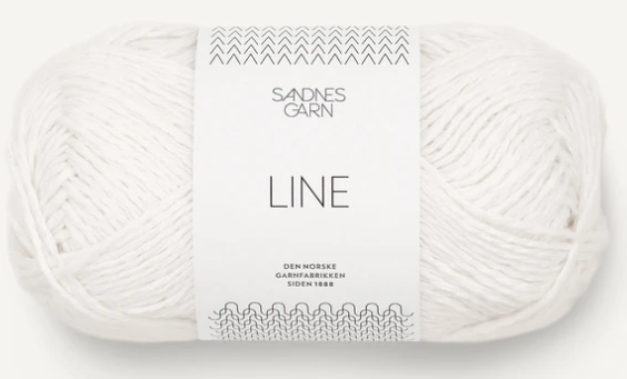 Sandnes Line, 50 gr - 1002 - Vit