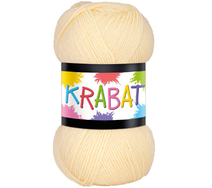 Falkgarn Krabat, 50 gr - 650 Gul