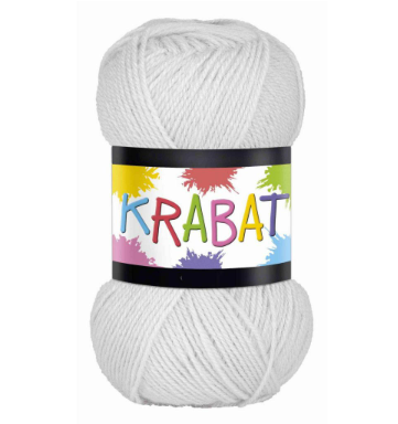 Falkgarn Krabat, 50 gr - 414 Vit