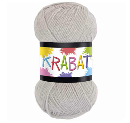 Falkgarn Krabat, 50 gr - 412 Ljusgrå