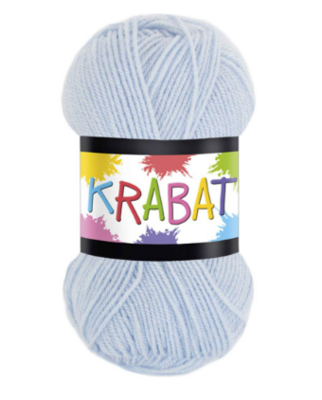 Falkgarn Krabat, 50 gr - 413 Ljusblå