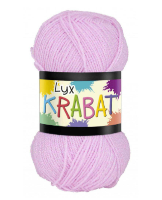 Falkgarn Krabat Lyx, 50 gr - 279 Rosa glitter