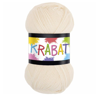Falkgarn Krabat, 50 gr - 411 Ecru