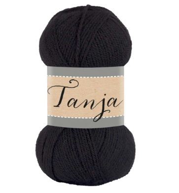 Falkgarn Tanja, 100 gr - 220 Svart