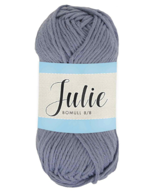 Falkgarn Julie 8/8, 50 gr - 14 Gråblå