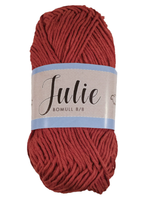 Falkgarn Julie 8/8, 50 gr - 18 Mörkröd