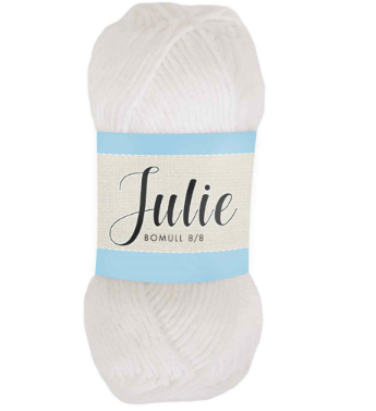 Falkgarn Julie 8/8, 50 gr - 11 Vit