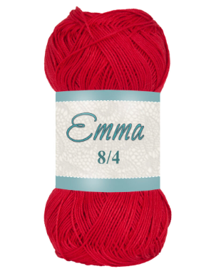 Falkgarn Emma 8/4 merc., 100 gr - 858 Röd
