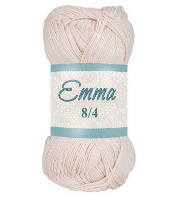Falkgarn Emma 8/4 merc., 100 gr - 005 Ecru