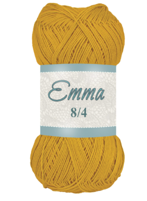 Falkgarn Emma 8/4 merc., 100 gr - 982 Senap