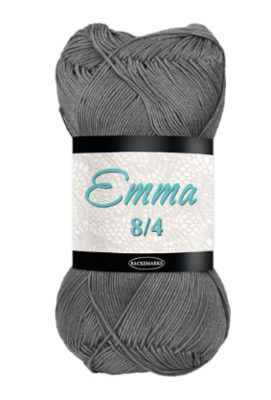 Falkgarn Emma 8/4 merc., 100 gr - 977 Blyertsgrå