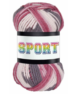 Falkgarn Sport, 100 gr - 1001 Ecru, rosa