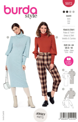 Burda 5972 - Klänning Tröja - Dam - Casual