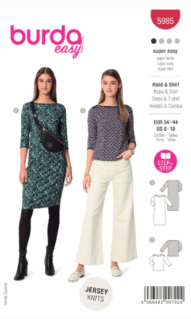 Burda 5985 - Klänning Top - Dam