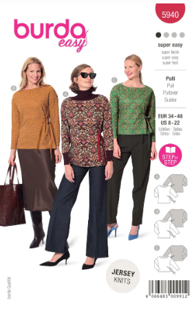 Burda 5940 - Top Tunika - Dam