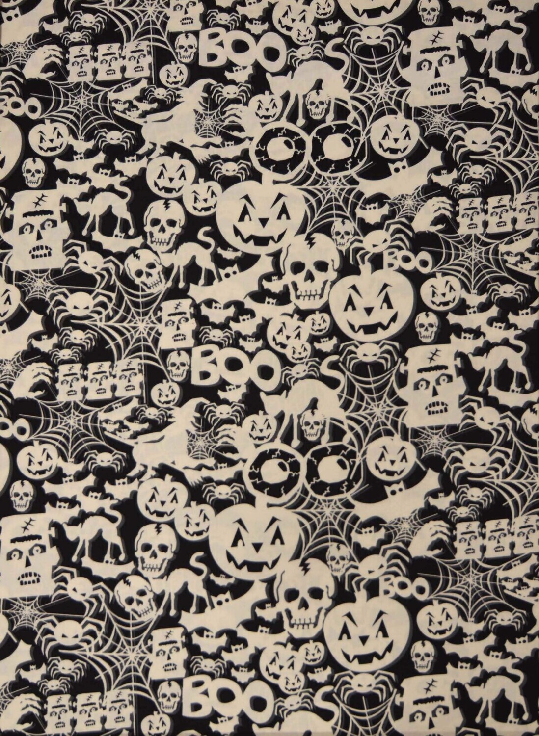 Lappteknik - Halloweenmotiv - Glow in the dark