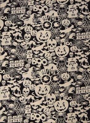 Lappteknik - Halloweenmotiv - Glow in the dark