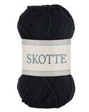 Falkgarn Skotte, 50 gr - Svart