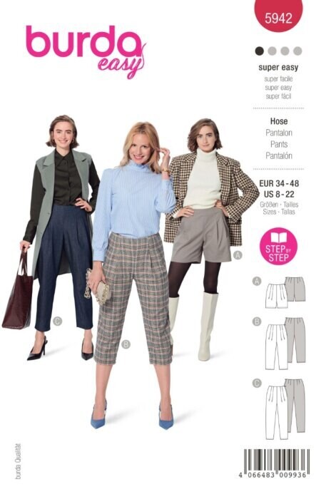 Burda 5942 - Byxor - Dam