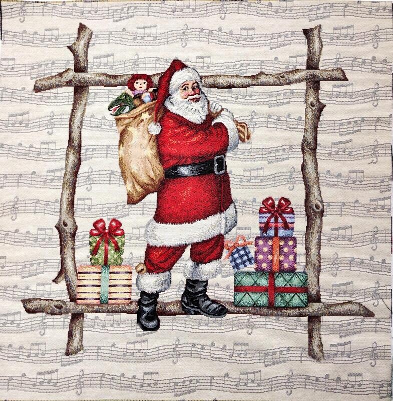 Framsida till kudde / tavla - Julmotiv - Jultomte