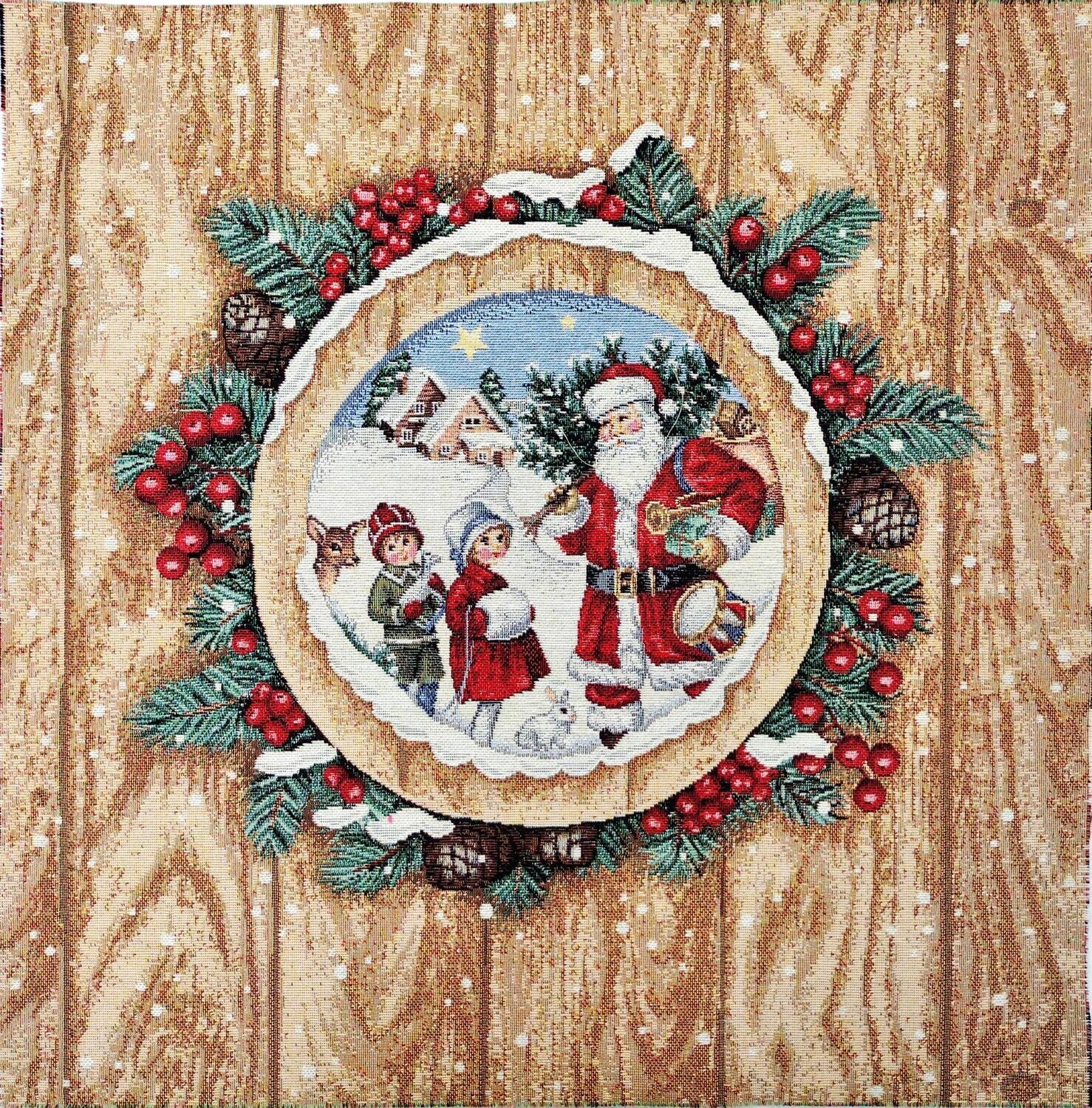 Framsida till kudde / tavla - Julmotiv - Julkrants