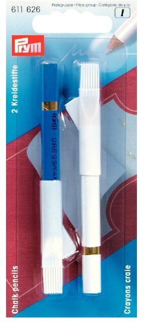 Prym crayons, white and blue