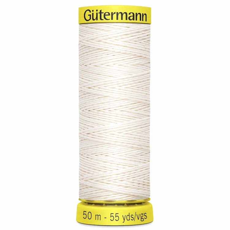 Gütermann - Lintråd - 50 m - vit