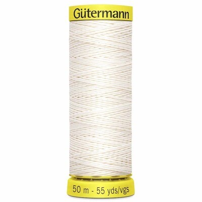 Gütermann - Lintråd - 50 m - vit