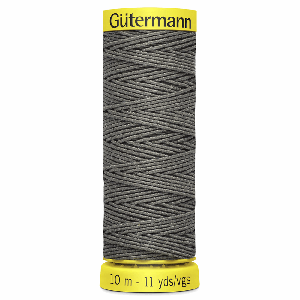 Gütermann - Elastisk tråd - 10 m - grå