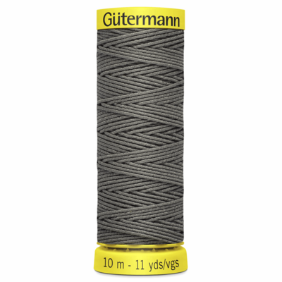 Gütermann - Elastisk tråd - 10 m - grå
