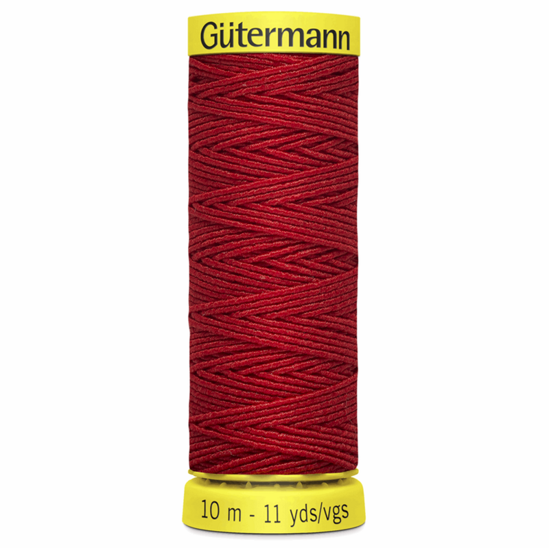 Gütermann - Elastisk tråd - 10 m - röd