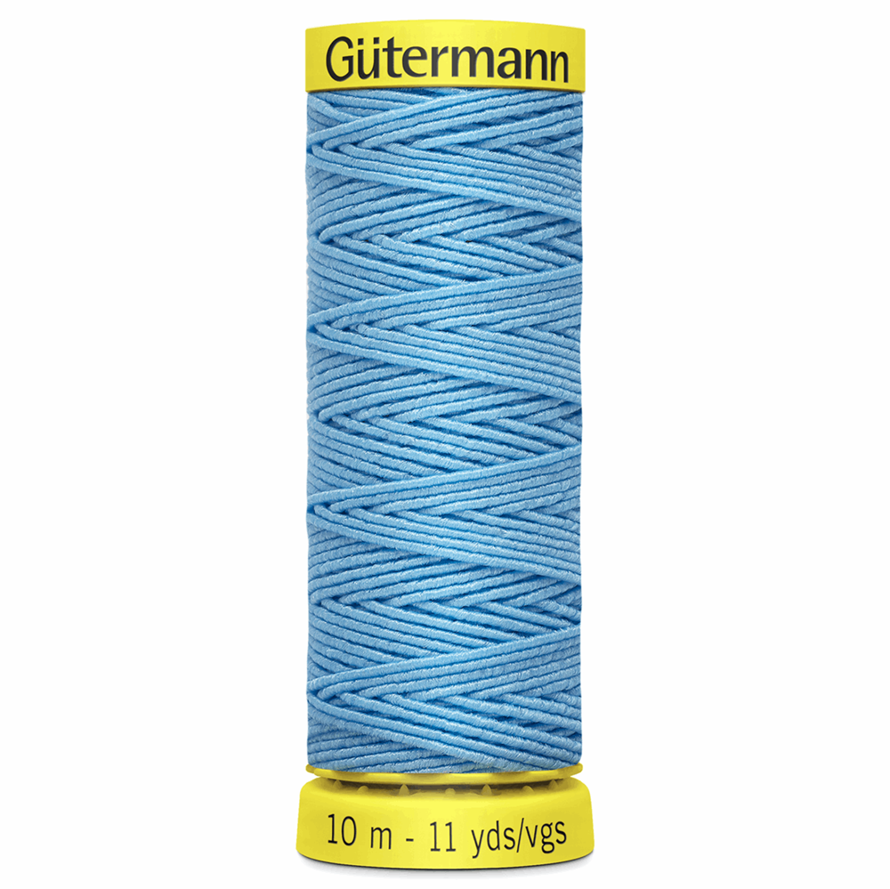 Gütermann - Elastisk tråd - 10 m - ljusblå
