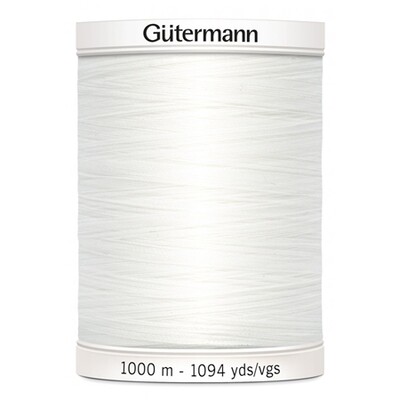 Gütermann - Alla tygers tråd - 1000 m - 800 (vit)