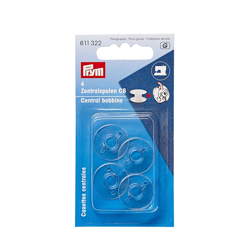 Prym Sewing machine bobbins CB for eg Juki 20.5 x 11.7 MM - 4 PCS.