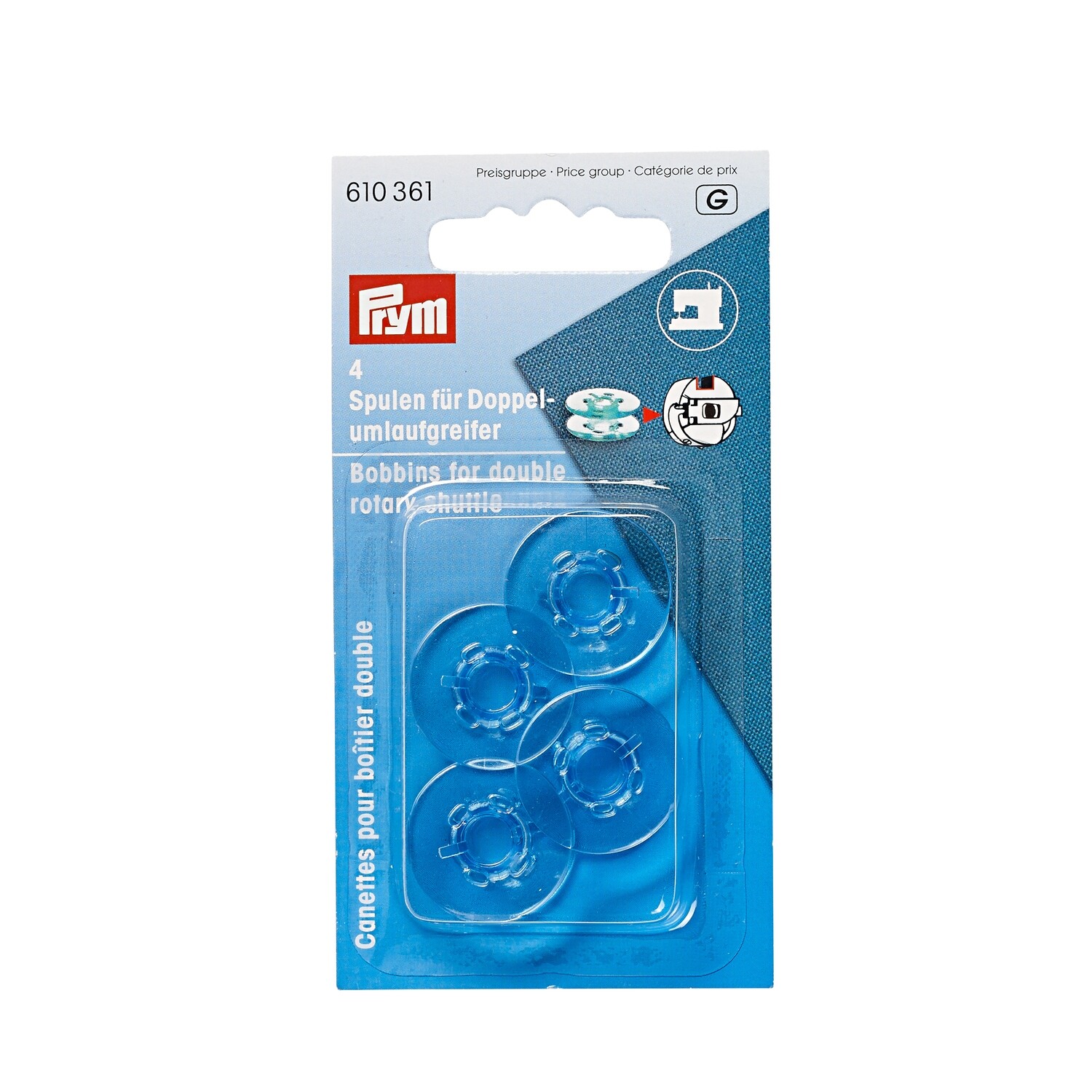 Prym Symaskinsspolar 21,9 x 9 MM - 4 ST.
