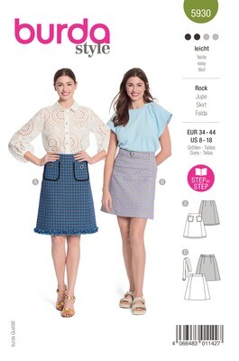 Burda 5930 - Kjol - Dam