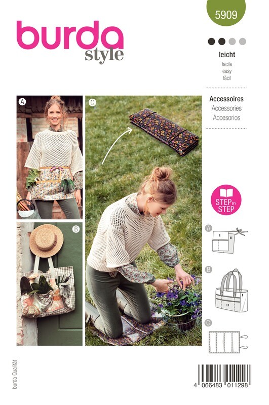 Burda 5909 - Trädgårdsväska - Accessoarer