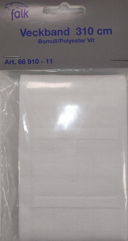 Falk - Folded band 310 cm - white