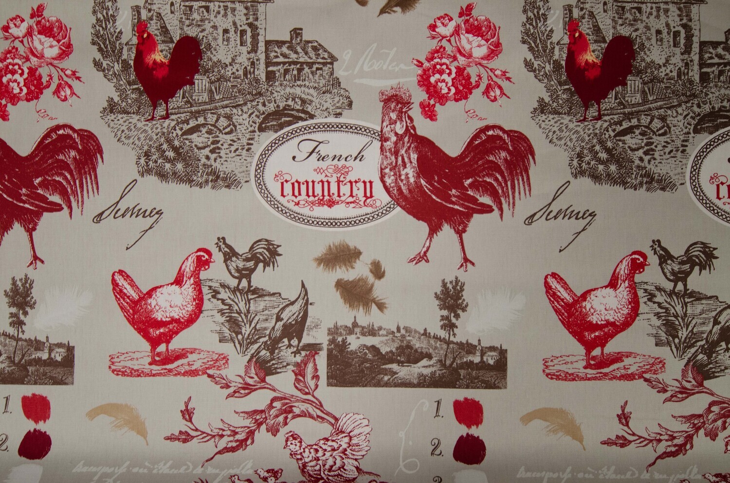Hemtextil - Canvas &quot;Franska landsbygdsmotiv&quot;