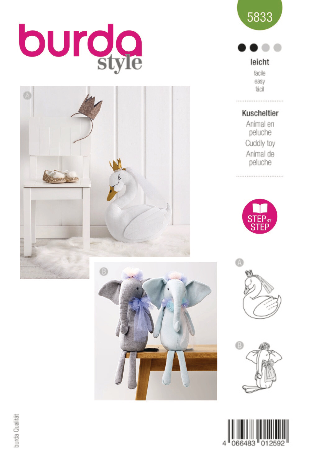 Burda 5833 - Mjukisdjur