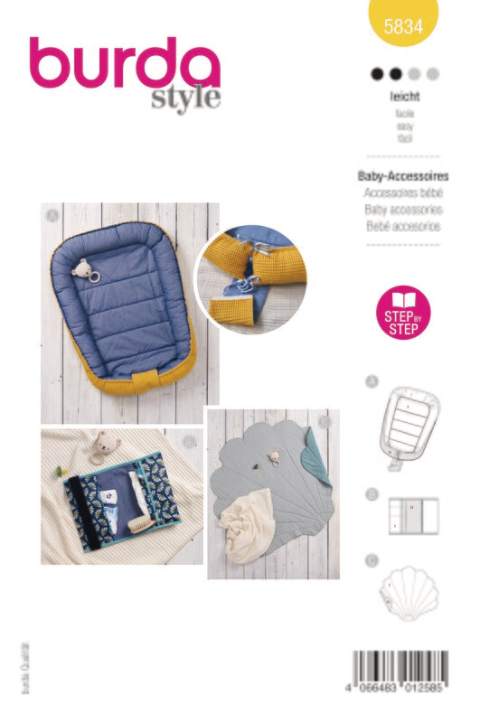 Burda 5834 - Babyaccessoarer