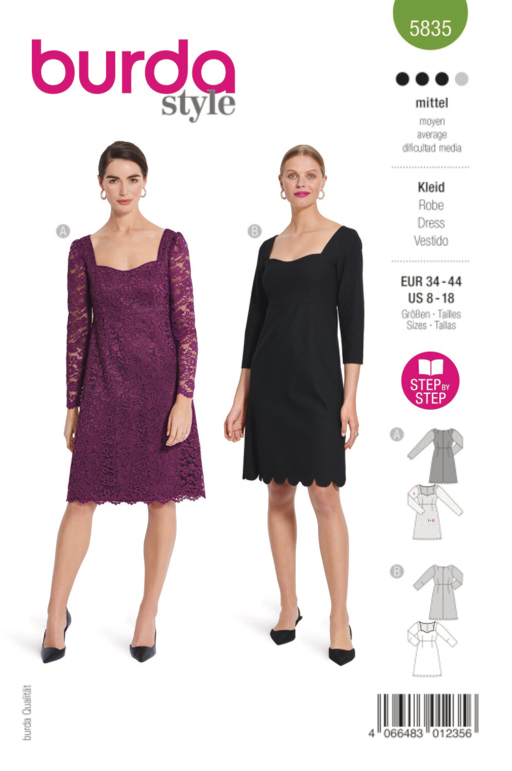 Burda 5835 - Klänning