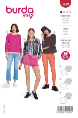 Burda 5849 - Blus